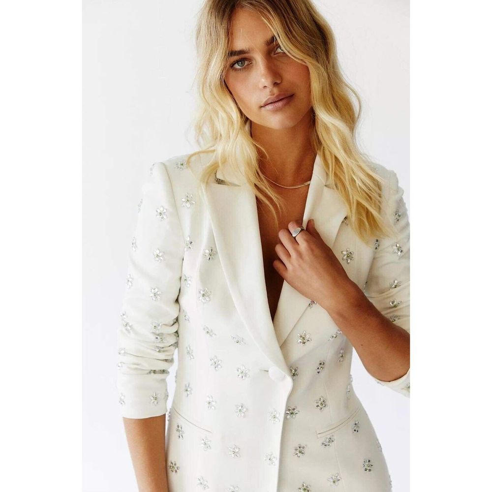 Anthropologie Ace Crystal Tuxedo Dress $400 - Picture 3 of 11